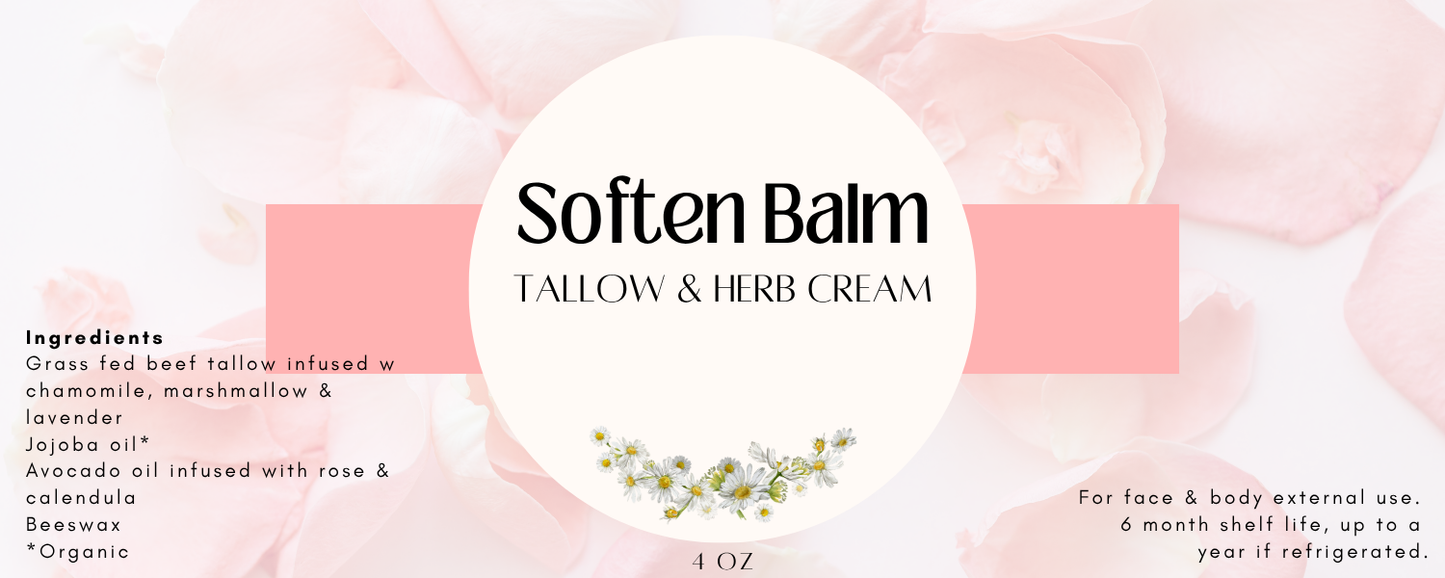 Soften Balm Tallow & Herb Blend
